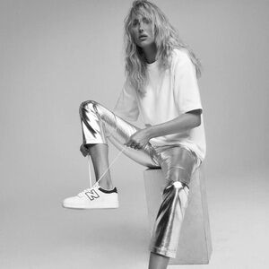 4th & Reckless x Hoelska Silver Metallic Pants